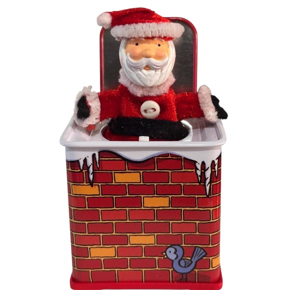 Other - Hallmark Pop! Goes The Santa Ornament 2004 Jack-in-the-Box Music QX8411 NIB